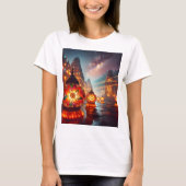 drei Signalleuchten mit dem Wort Blume T-Shirt (Vorderseite)