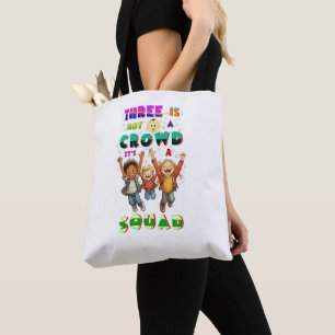 Drei sind keine Menschenmenge, sondern ein Team Tasche