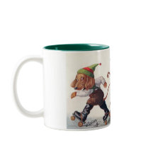 Drei Skaten-Dackeln - ein anthropomorpher Hund