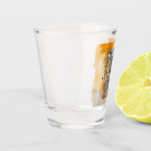 Drei Skelette tanzen - Lasse Hallobij! Schnapsglas (Links)