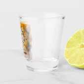 Drei Skelette tanzen - Lasse Hallobij! Schnapsglas (Rechts)