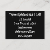 Drei Skelette Visitenkarte (Rückseite)