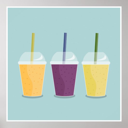 Drei Smoothies Poster (Vorne)