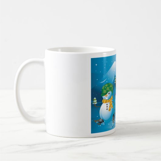 Drei Snowman-Tasse Kaffeetasse (Links)