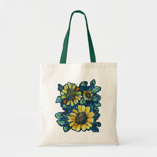 Drei Sonnenblumen, Blumenkunst-Taschen-Tasche Tragetasche (Vorne)