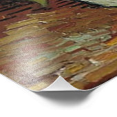 Drei Sonnenblumen in einer Vase, Vincent van Gogh. Fotodruck (Ecke)