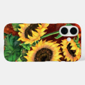 Drei Sonnenblumen iPhone-Case-Malerei Case-Mate iPhone Hülle (Rückseite (Horizontal))