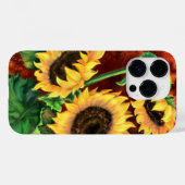 Drei Sonnenblumen Malereien Case-Mate iPhone Hülle (Rückseite (Horizontal))