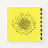 Drei Sonnenblumen Notizblock (Rückseite)