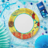 Drei Sonnenblumen Pappteller (Party)