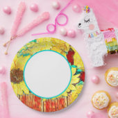 Drei Sonnenblumen Pappteller (Party)