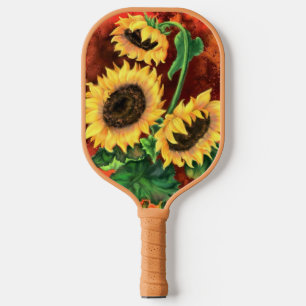 Drei Sonnenblumen Pickleball Paddle