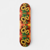 Drei Sonnenblumen Skateboard (Vorne)