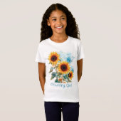 Drei Sonnenblumen T-Shirt (Vorne ganz)