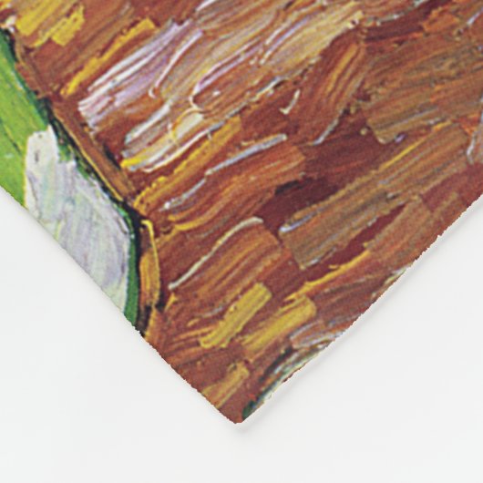 Drei Sonnenblumen, Van Gogh Fleecedecke (Ecke)