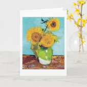 Drei Sonnenblumen, Van Gogh Karte (Gelbe Blume)