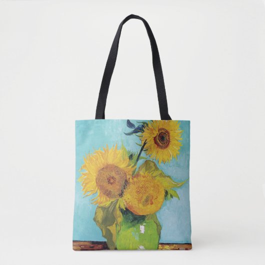 Drei Sonnenblumen, Van Gogh Tasche (Vorderseite)