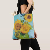 Drei Sonnenblumen, Van Gogh Tasche (Von Nahem)
