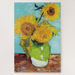 Drei Sonnenblumen   Vincent Van Gogh Puzzle