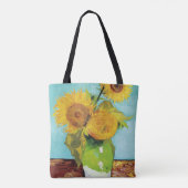 Drei Sonnenblumen | Vincent van Gogh Tasche (Rückseite)