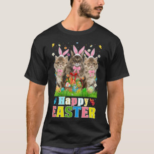 Drei sonnige persische Katzen & Ostern Eierkörbe E T-Shirt