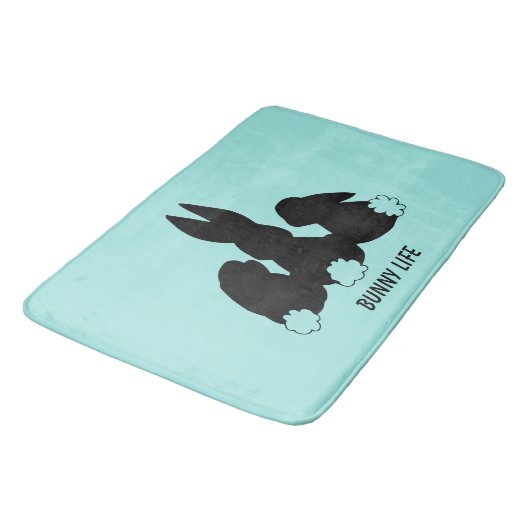Drei sonnige Rabbits Bath Mat Badematte (Schrägansicht)