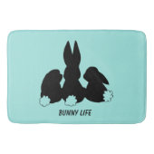 Drei sonnige Rabbits Bath Mat Badematte (Vorderseite)