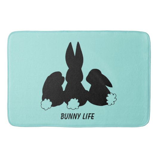 Drei sonnige Rabbits Bath Mat Badematte (Vorderseite)