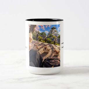 Drei Spatzen Zweifarbige Tasse