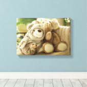 Drei Spielzeugfreunde Leinwanddruck (Insitu (Holzboden))