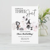Drei Spirituosen Einladung 3. Geburtstag (Stehend Vorderseite)