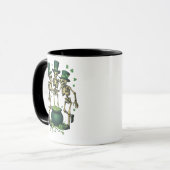 Drei Spooky Halloween Irish Skeleton Dancing Tasse (Vorderseite Links)