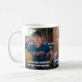 Drei sportliche Fotos | Personalisiertes Foto Magn Kaffeetasse