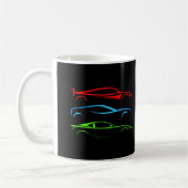 Drei Sportwagen Kaffeetasse (Links)