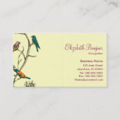 Drei sprechende Vögel - Visitenkarten Visitenkarte (Vorderseite)