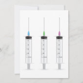 Drei Spritzen Einladung (Vorderseite)