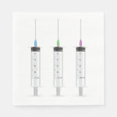 Drei Spritzen Serviette (Vorderseite)