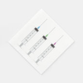 Drei Spritzen Serviette (Ecke)