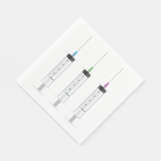 Drei Spritzen Serviette (Ecke)