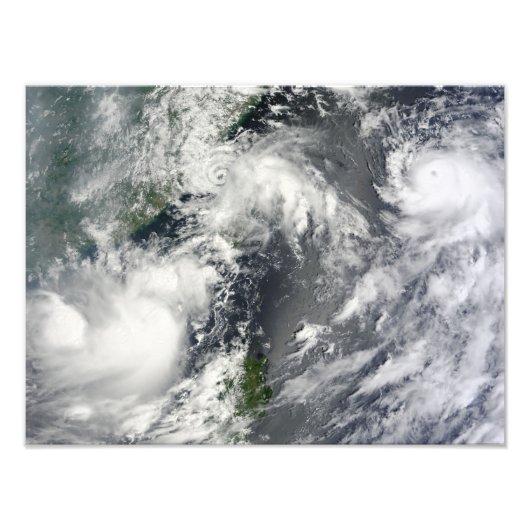 Drei starke Stürme Fotodruck (Vorne)