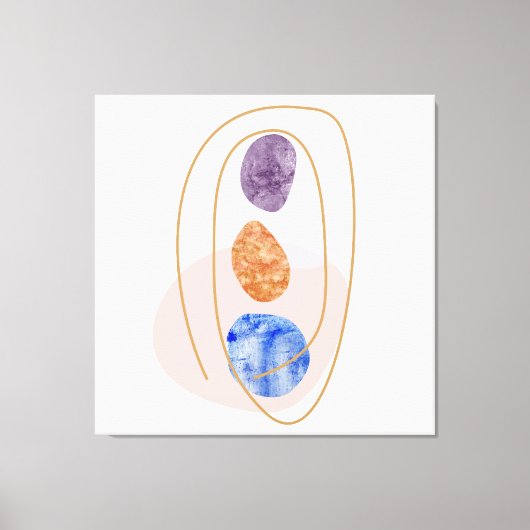 Drei Steine Leinwanddruck (Vorderseite)