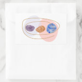 Drei Steine Rechteckiger Aufkleber (Tasche)