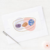 Drei Steine Rechteckiger Aufkleber (Umschlag)