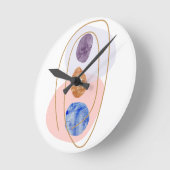 Drei Steine Runde Wanduhr (Winkel)