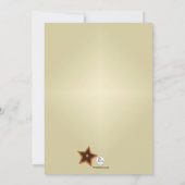 Drei Stern-Western-Einladung Einladung (Rückseite)