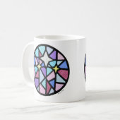 drei Sterne Kaffeetasse (Vorderseite Links)