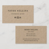 Drei-Sterne-Landdoodle Visitenkarte (Vorne/Hinten)