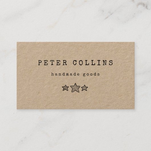 Drei-Sterne-Landdoodle Visitenkarte (Vorderseite)