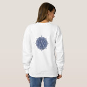 „Drei Sterne – Lichtpfad am Himmel“ Sweatshirt (Schwarz voll)