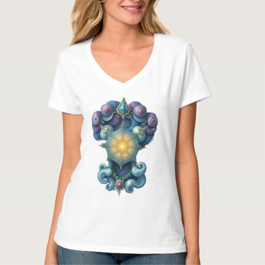 „Drei Sterne – Lichtpfad am Himmel“ T-Shirt (Vorderseite)